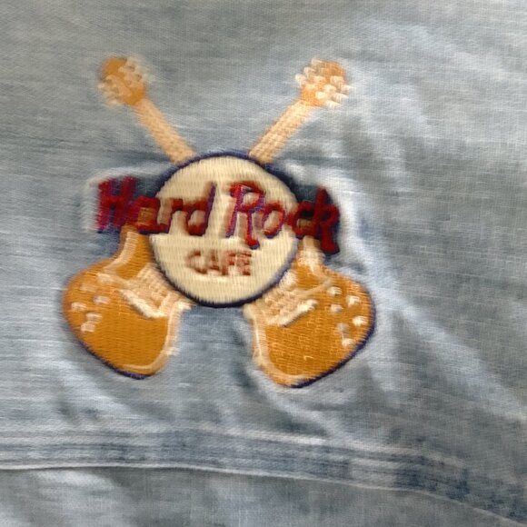 Hard Rock Cafe, Blue Jean Men's, Buttoned Long Sleeved Top - Picture 4 of 5
